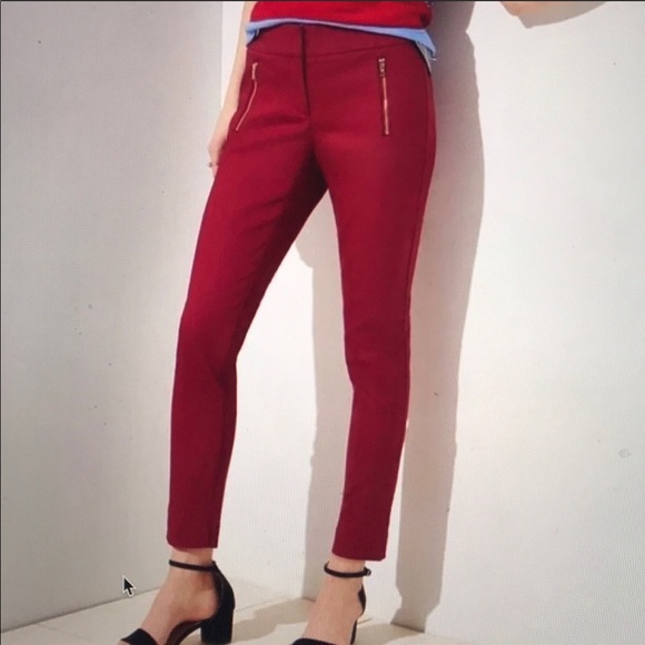 LOFT Pants - 🌺3/30🌺LOFT Marisa Skinny Maroon Pants